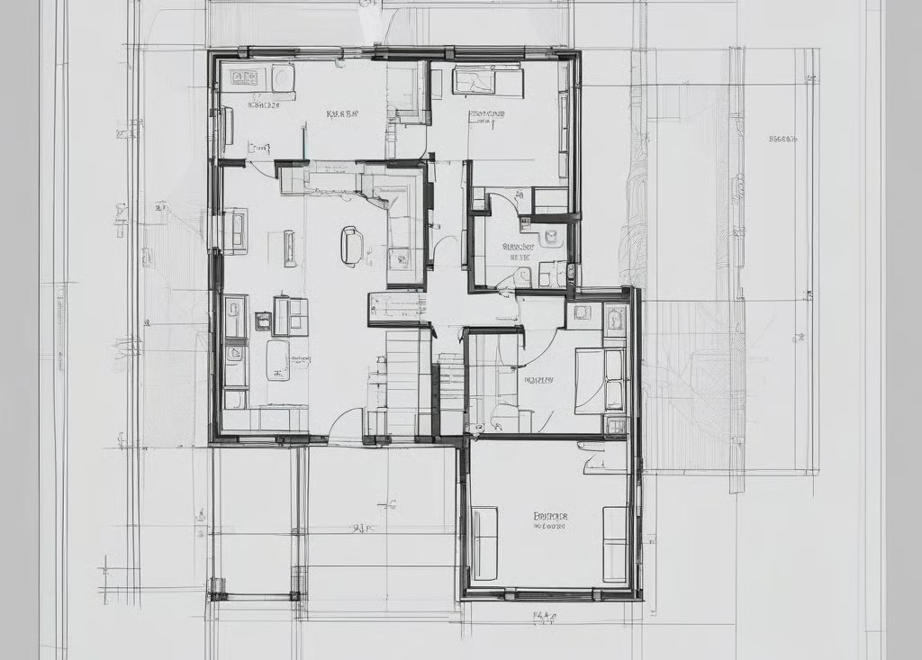 Image showing a detailed BIM model of a residential building.